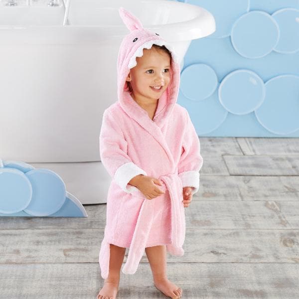 Let the Fin Begin Pink Shark Robe (12-18m) (Personalization Available)