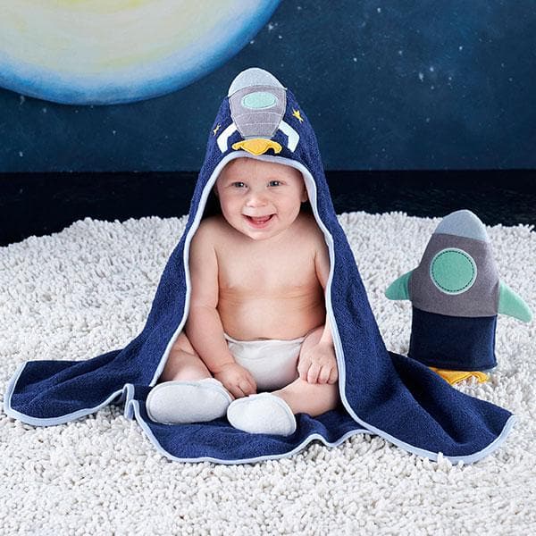 Cosmo Tot Spaceship 4-Piece Bath Time Gift Set