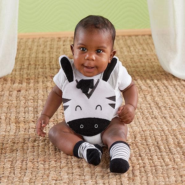 Zebra Bib & Socks Set