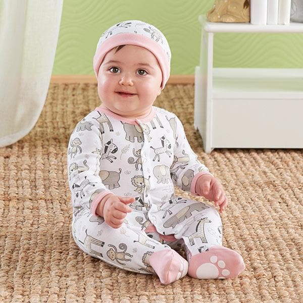 Safari Pajama Gift Set - Pink