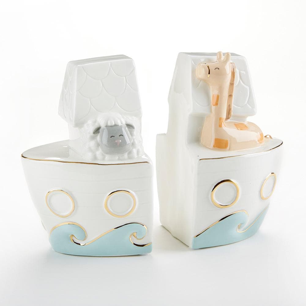 Noah&#039;s Ark Porcelain Bookends