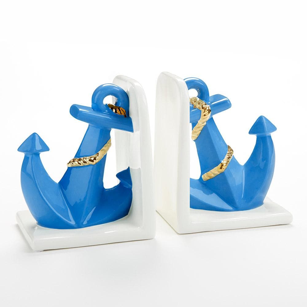 Anchor Porcelain Bookends