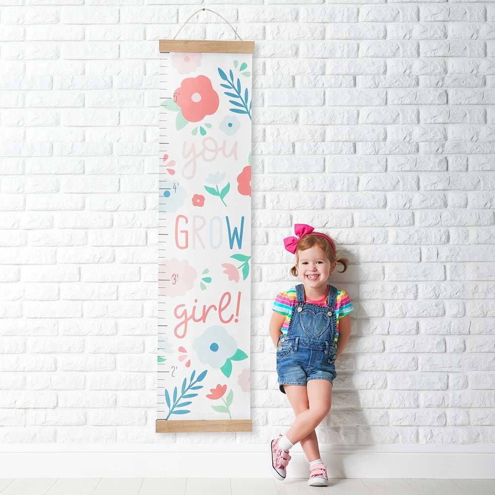 You Grow Girl Hanging Growth Chart