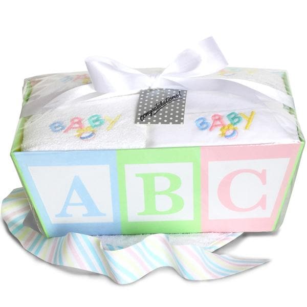 Newborn Baby Layette ABC Gift Basket