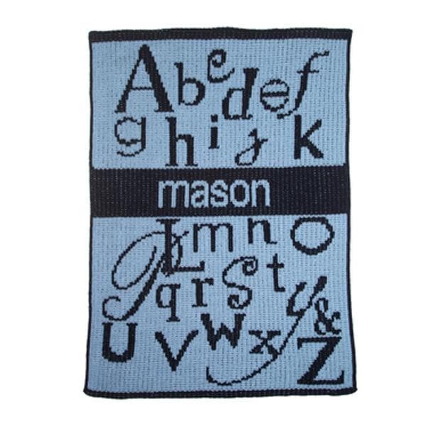 Personalized ABC&#039;S Stroller Blanket (Many Colors Available)