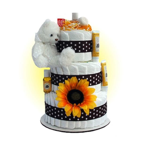 Brighton Bear 3-Tier Diaper Cake