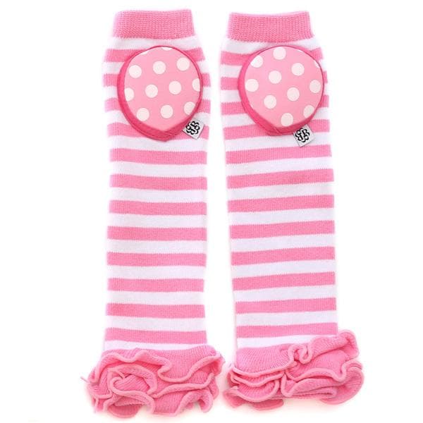 Happy Knees Padded Legwarmers - Sweetheart Stripe