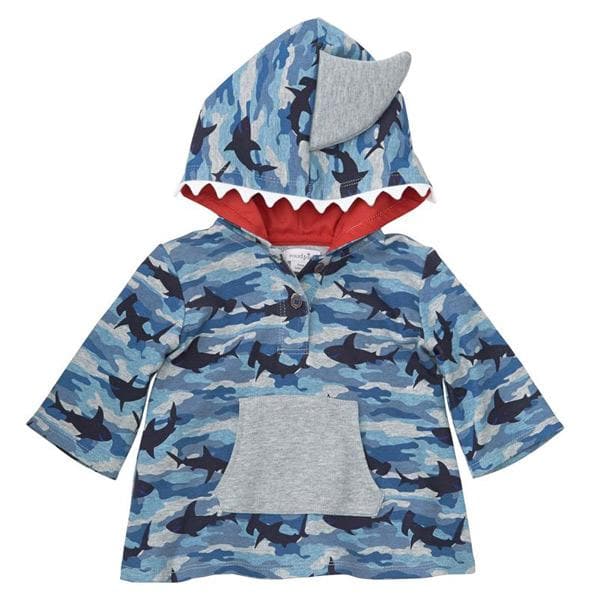Camo Shark Hooded Cover-up
