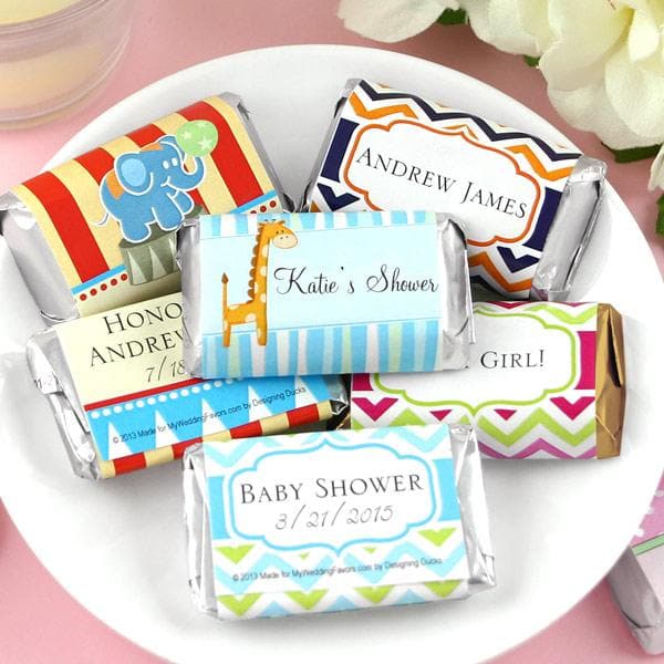 Exclusive Personalized Assorted Hershey's Mini Baby Shower Favors