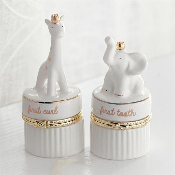 Giraffe and Elephant Tooth &amp; Curl Set