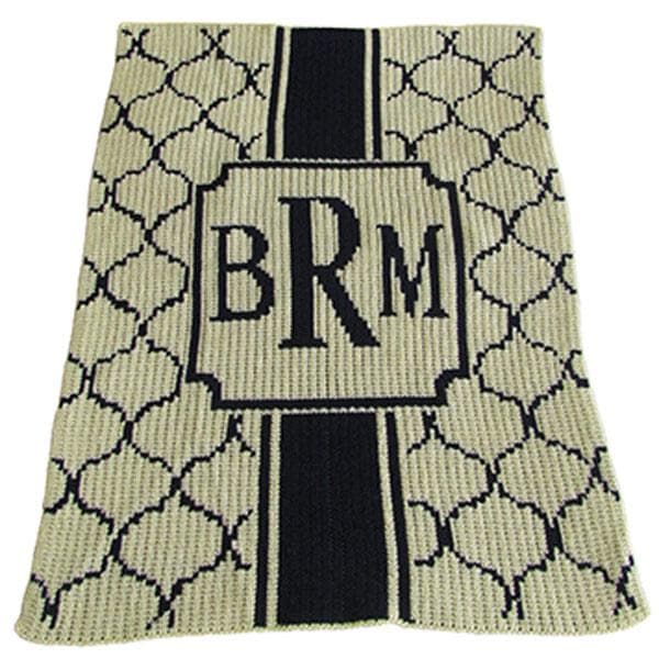 Monogrammed Sophisticate Stroller Blanket