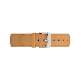 20mm stitched camel leather band