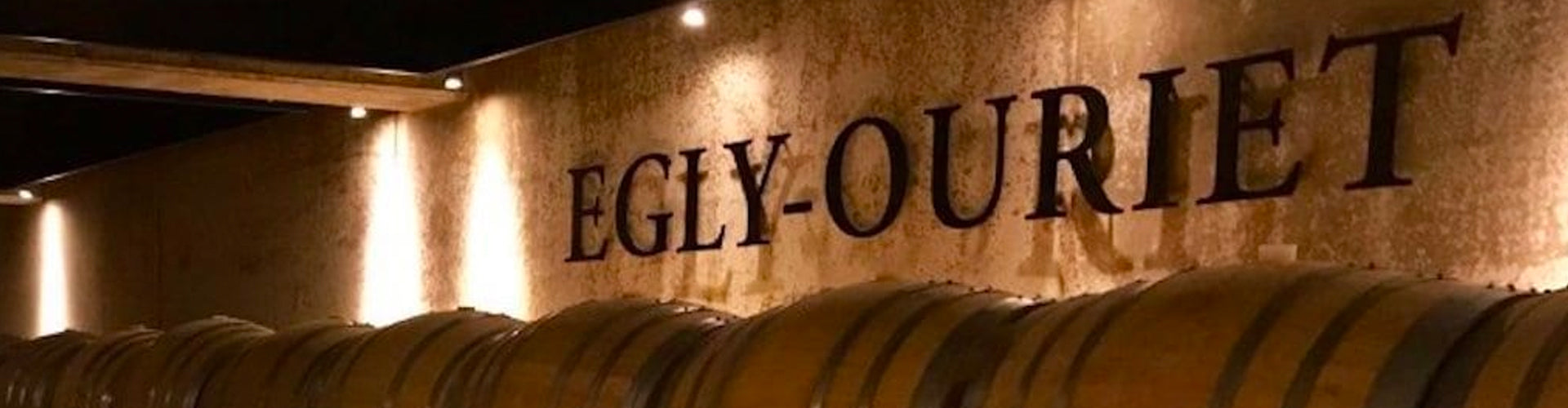 Display Sign in the Champagne cellars of Egly Ouriet