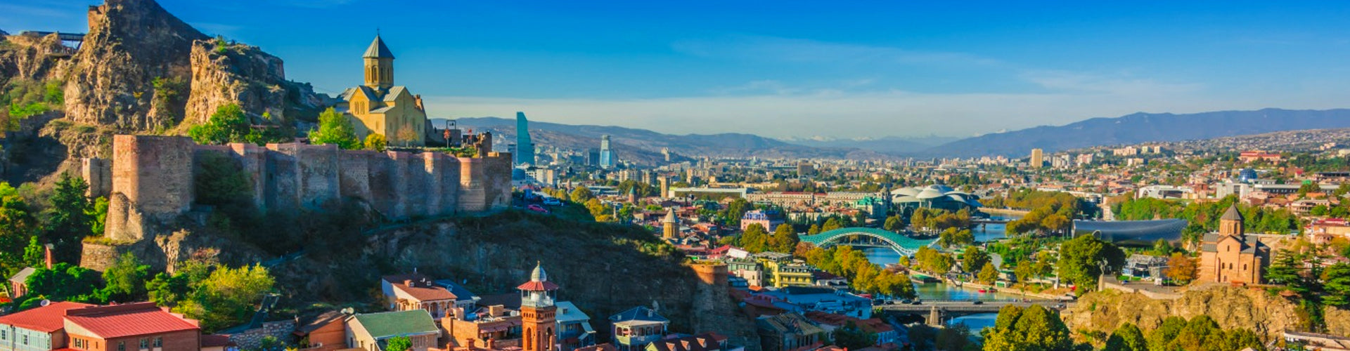 The Georgian capital city of Tbilisi