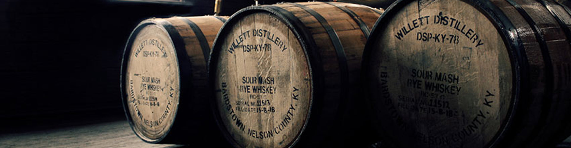 Willett Distillery Whiskey Barrels in the Rickhouse