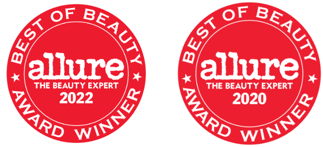 Allure Best of Beauty Award 2022 and 2020