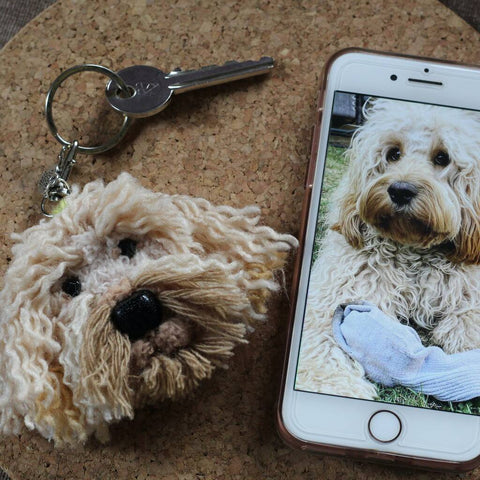 Custom Dog Crochet Keyring