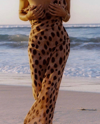 Leopard maxi dress 