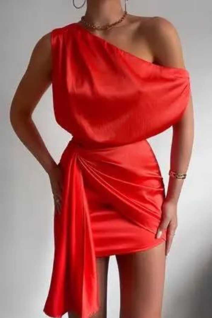 HAVANNA MINI DRESS - RED  Saint Australia Boutique
