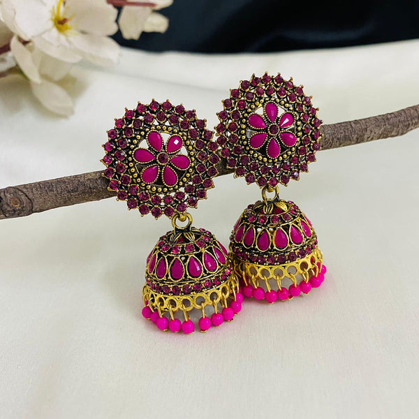 Amazon.com: Jwellmart Indian Ethnic Partywear Traditional Gold Plated Big  Chandbali Kundan Earrings for Women and Girls (Multicolor1): Clothing,  Shoes & Jewelry