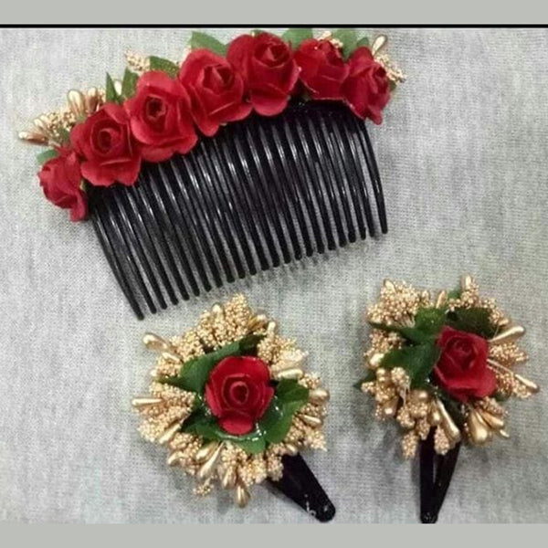 Flysales Artificial Flowers Pearl Hair Styling Brooch Juda Comb Claw Hair  Pins for Women and Girls Fancy Hair Clips Brooch Pearl Rhinestone Crystal Hair  BroochMulticolor  Amazonin Beauty
