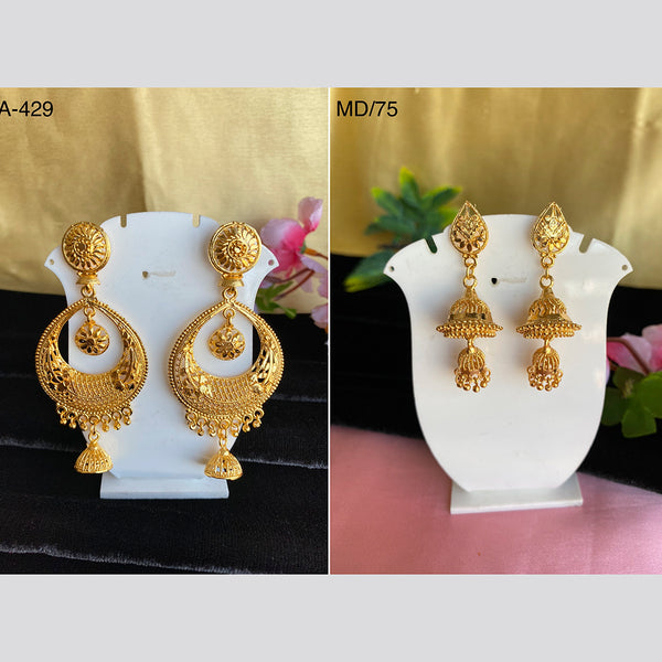 Buy Pearings Gold Earrings 22 KT yellow gold (3.94 gm). | Online By Giriraj  Jewellers