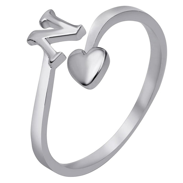 Mahi Heart Adjustable Men Color (FR1103117 for Silver Love Ring Finger