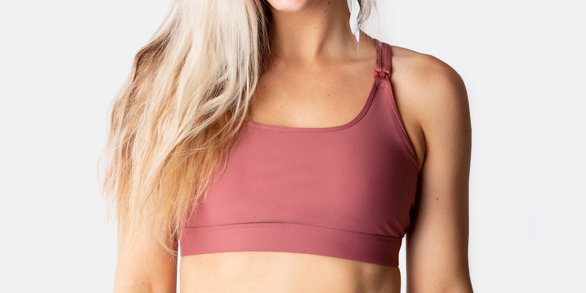 Moderate Support Cropped Fitness Sports Bra 540 - Pink