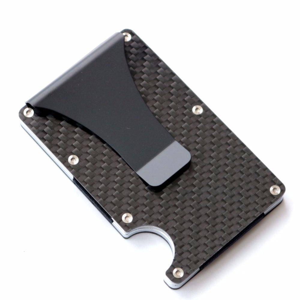 2019 new design minimalist wallet rfid blocking for men carbon fiber w ...