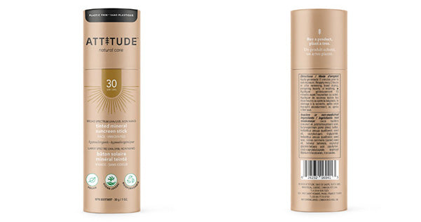 attitude tinted sunscreen stick natural sustainable ethical terra20