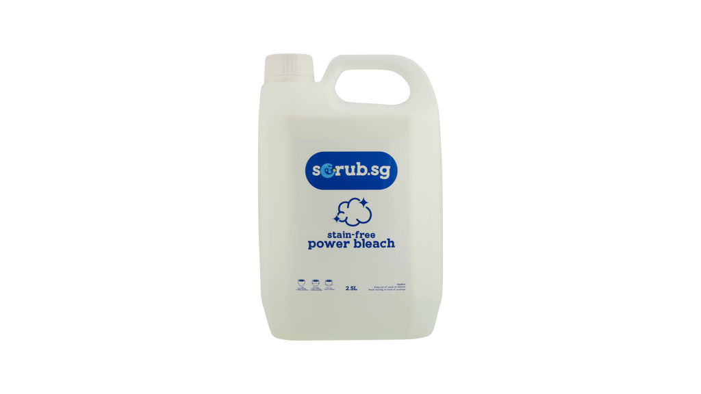 Scrub.sg stain-free power bleach bottle