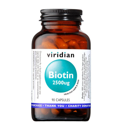 biotin 2500iu viridian capsules hair growth hair loss