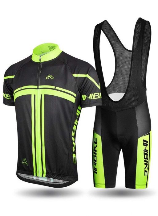 Fashion Design New Quick Dry Bike Cycling Short Sleeves Jersey Bib Shorts Set