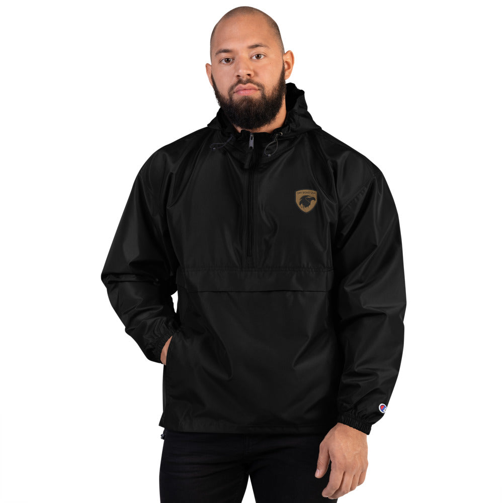 Champion Brand Embroidered Packable Jacket Cougar C Tail Logo