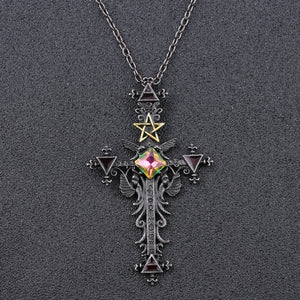 Vintage Gothic Cross Necklace for Men/Women