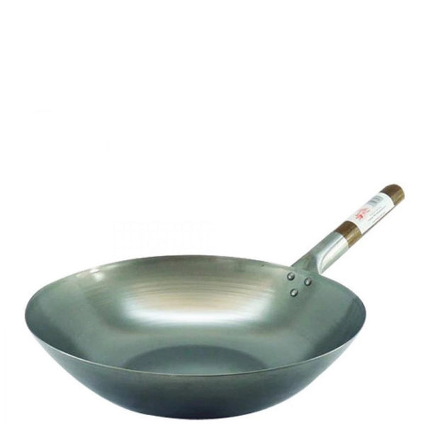 Indian Iron Kadai Deep Frying Pan Karahi Cooking Pan Kitchen Wok With  Handle UK