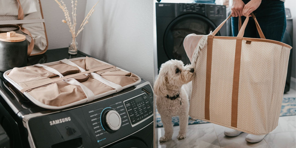 Collapsible laundry hamper gift display