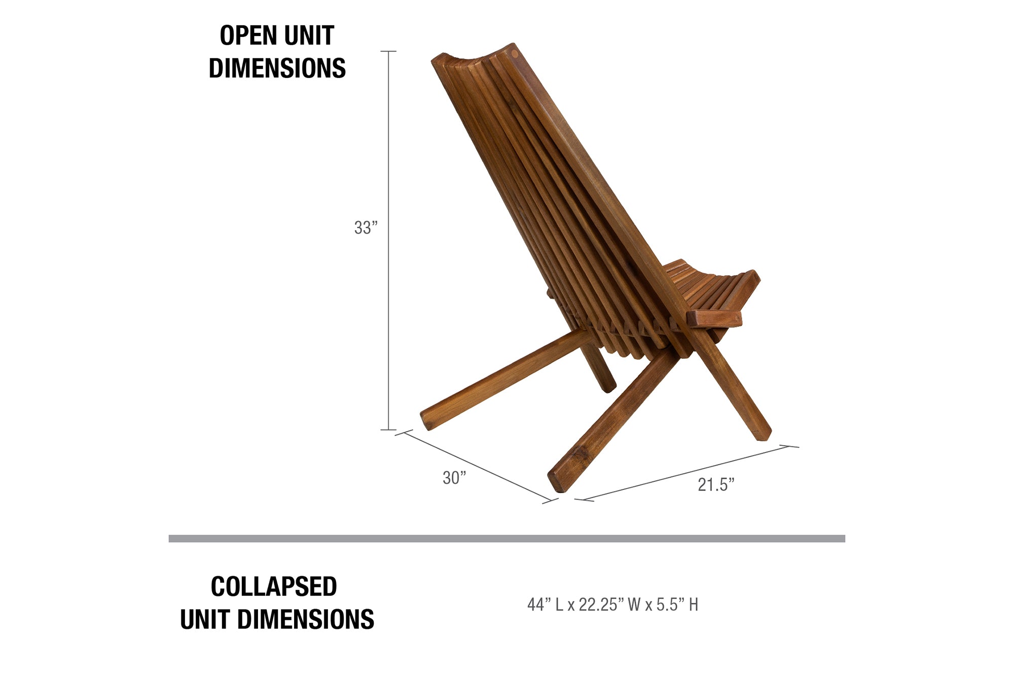 folding chair dimensions