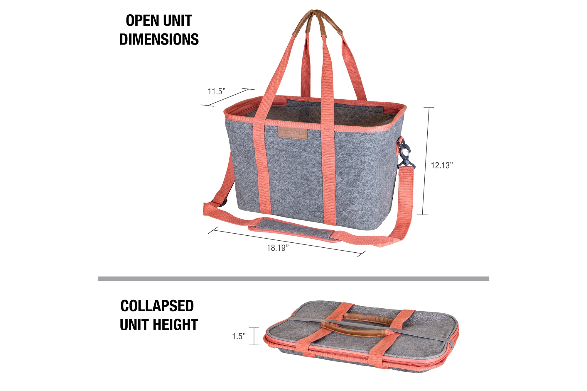 SnapBasket Thermo LUXE Tote - Collapsible Insulated 30 Liter Tote ...