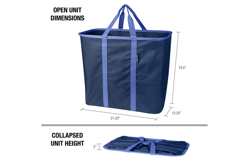 Laundry Caddy - Collapsible Laundry Basket & Hamper, Holds 2 Loads ...