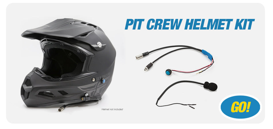 Racing Radios Pro Pit Crew Helmet Kit | Pro Install Available