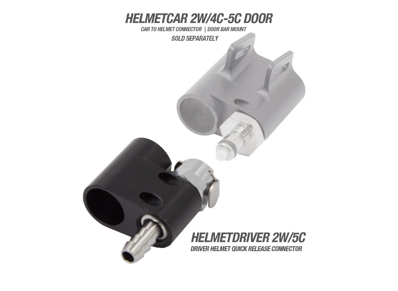 Helmet To Car Quick Release Connector (Water Radio) HELMETDRIVER 2W-5C - Racing Radios product image