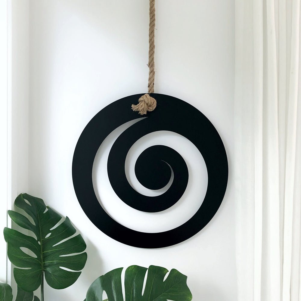 Maori Koru Design large outdoor wall art NZ - LisaSarah Steel Designs NZ