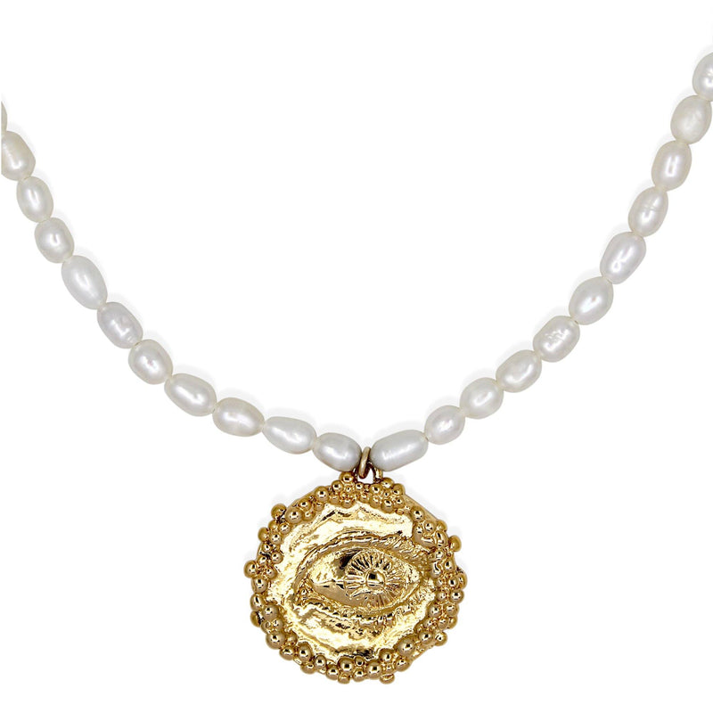 CLEODORA Necklace - Pearl & Gold