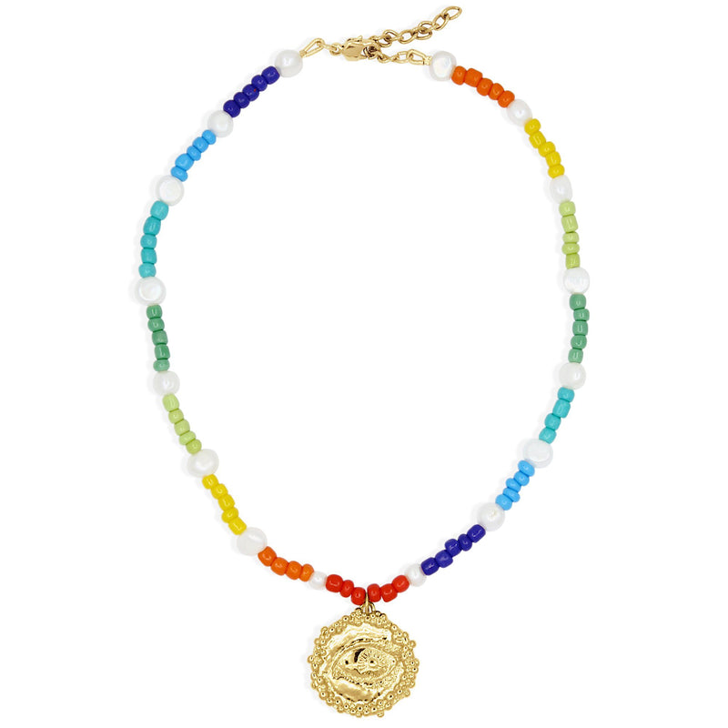 CLEODORA Rainbow necklace - Gold