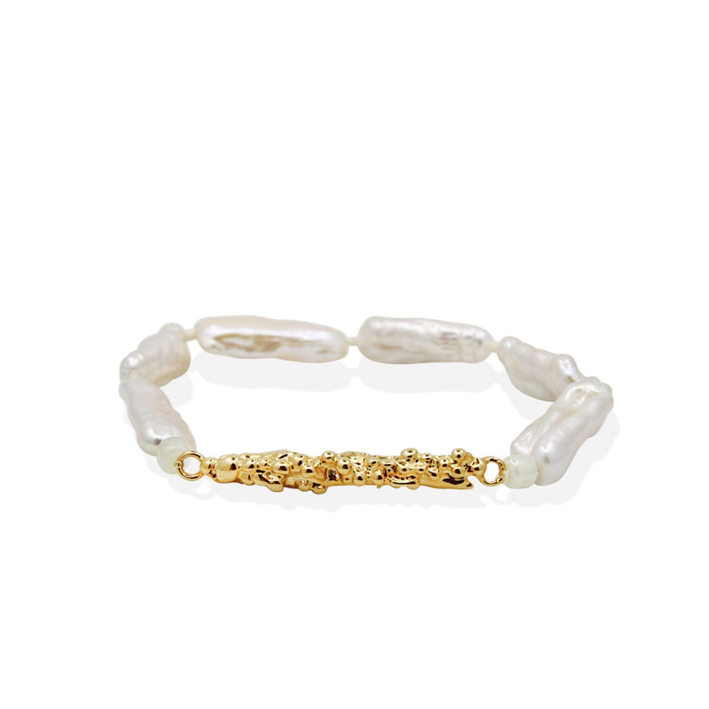 DIONE Bracelet - Gold & Pearl