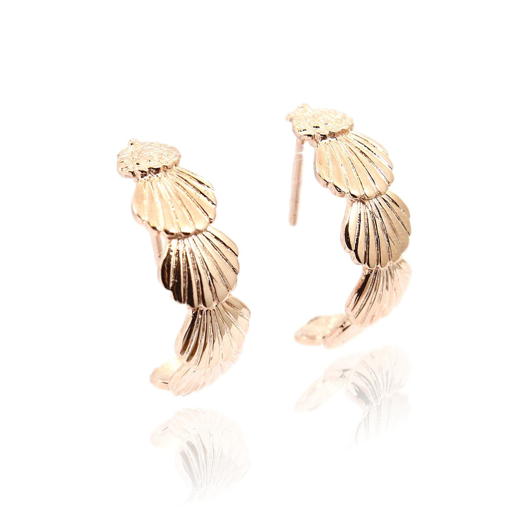 LOLA Demi Hoop Earrings - Rose Gold