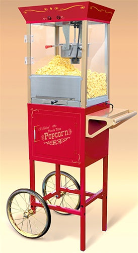 old fashioned popcorn cart