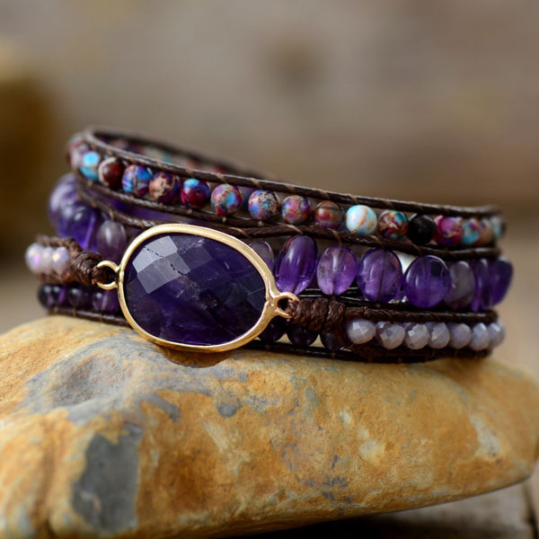 Reiki Amethyst Designer Bracelet - Muse gem