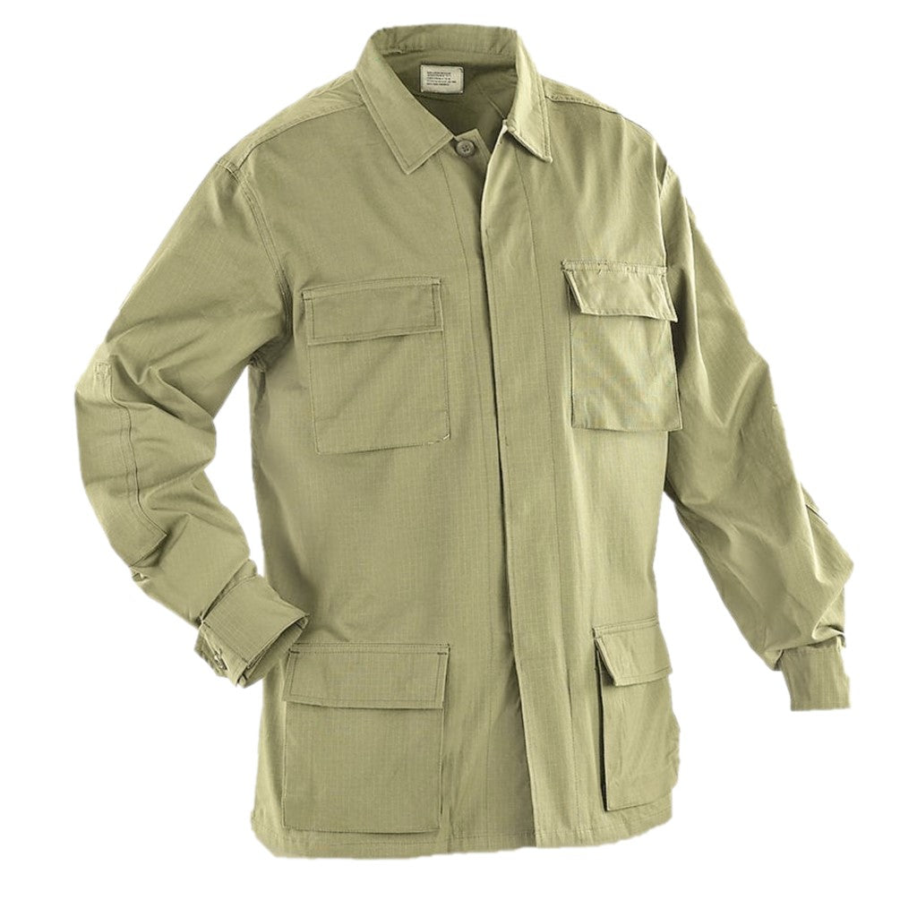 100% Cotton Ripstop Military BDU Shirt Made in USA – McGuire Army Navy